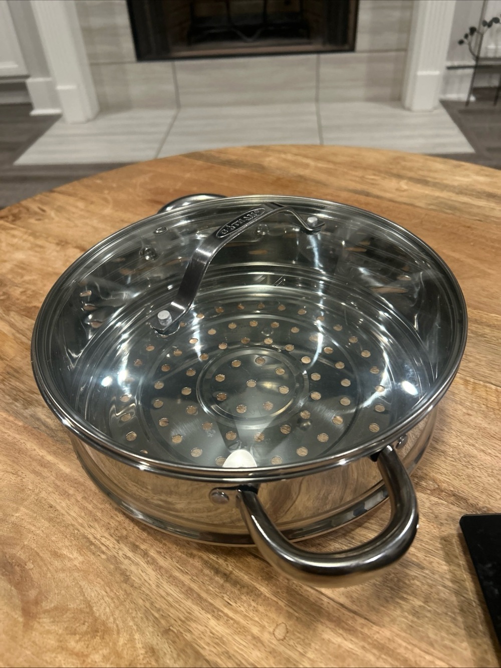 Gotham Steel Stainless Steel Steamer Insert with Lid - Silver